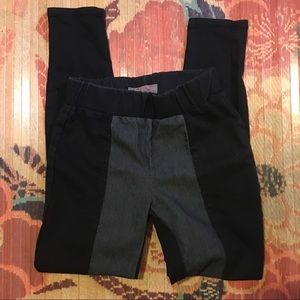 Nissi Thicker Jean like Leggings in Black w/Grey.